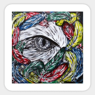 "Eagle's eye" color version Sticker